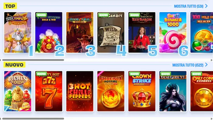 Onlyspins Casino Giochi